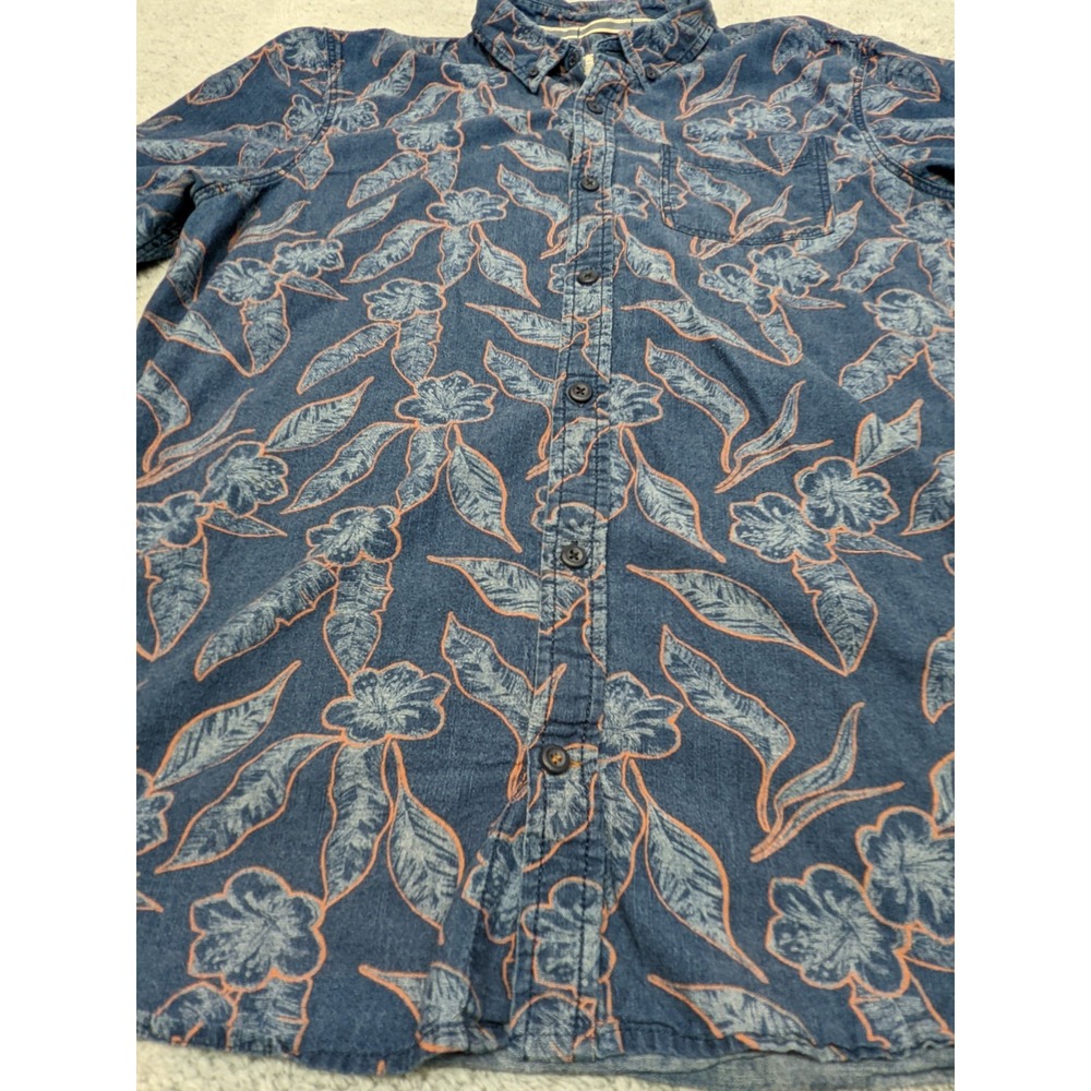 Fat Face Hawaiian Shirt Floral Short Sleeve‎ Button Up UK British Mens XLT Tall - Picture 3 of 15